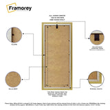 Panoramic Gold Picture Frame With Black Mount Wall Decor Frame