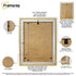 Gold Picture Frames Handmade Wooden Effect Photo Frames With White Mount
