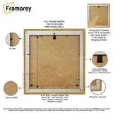 Square Gold Picture Frames Handmade Wooden Photo Frames