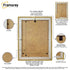 Gold Picture Photo Frames Handmade Wooden Effect Poster Frames With Ivory Mount