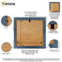 Gold Dhalia Photo Frame Backside View Poster Frame Highlighting it's Features