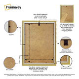 Gold Picture Frame Backside View Highlighting it's parts