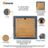 Square Photo Frame Backside View Highlighting it's parts