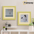 Step Style Square Size Gold Picture Frame With Ivory Mount