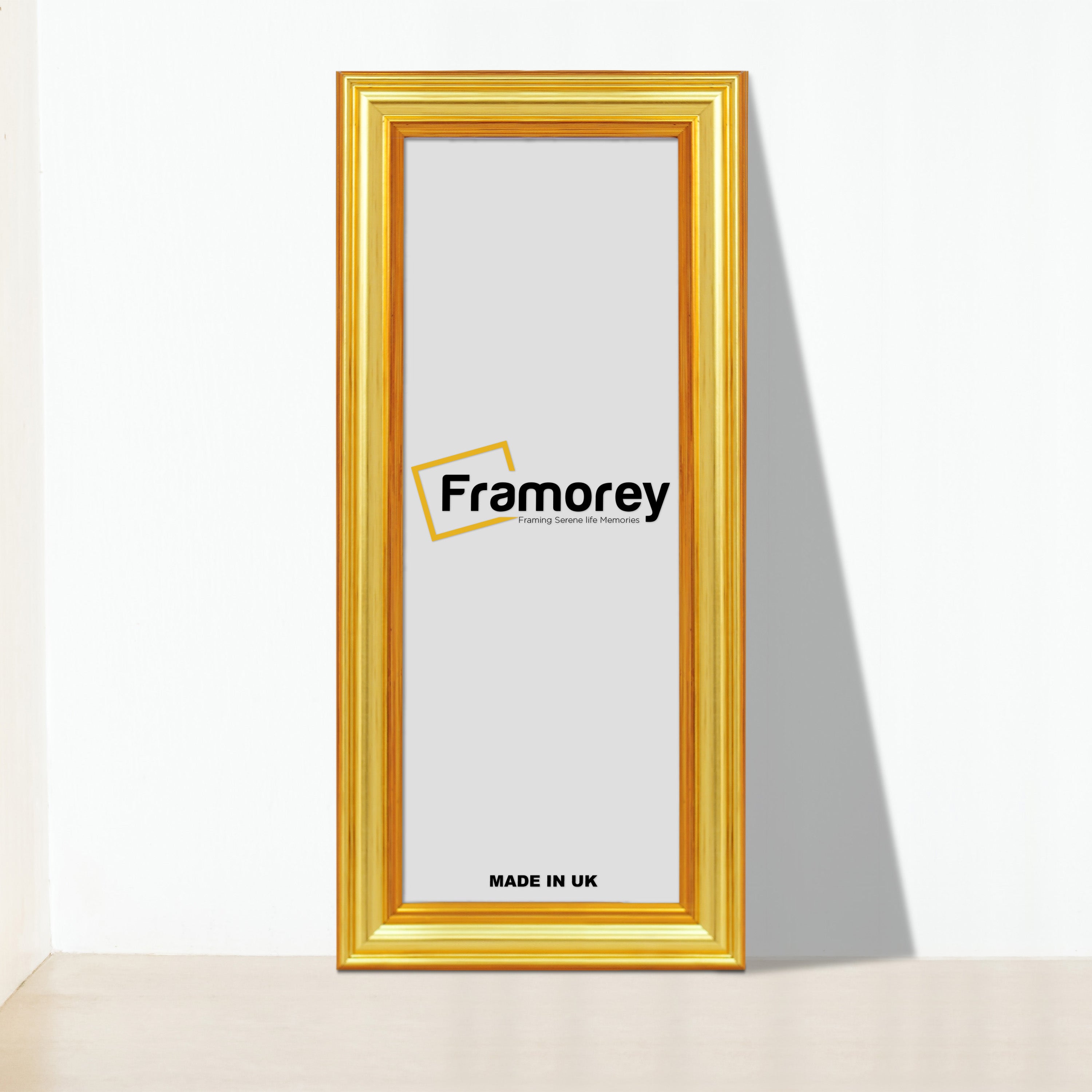 Panoramic Size Gold Picture Frames Handmade Wooden Effect Poster Frames