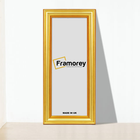 Panoramic Size Gold Picture Frames Handmade Wooden Effect Poster Frames