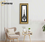 Panorama Gold Photo Frame Dahlia Wall Art Hanging With Black Mount