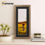 Panoramic Copper Picture Frame Rockstar Wall Art Frame With Black Mount