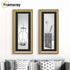 Panoramic Size Gold Picture Frame Shabby Wall Frames With Black Mount