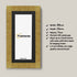 Panoramic Size Gold Picture Frames Handmade Wooden Poster Frames With Black Mount