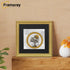 Square Size Gold Picture Frame Mini Ornate Photo Frame With Black Mount