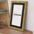 Step Style Gold Picture Frame Wall Art Poster Frame With Black Mount