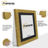 Gold Picture Photo Frames Handmade Wooden Effect Poster Frames With Black Mount