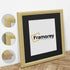 Square Size Picture Frame Gold Glitter Sparkle Photo Frames With Black Mount