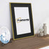 Thin Matt Gold Picture Frame With Black Mount