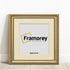 Square Size Gold Shabby Picture Frame With Ivory Mount