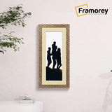 Panoramic Copper Picture Frame Rockstar Wall Art Frame With Ivory Mount
