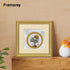 Square Size Gold Picture Frame Mini Ornate Photo Frame With Ivory Mount