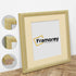 Square Size Picture Frame Gold Glitter Sparkle Photo Frames With Ivory Mount