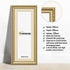 Panoramic Size Gold Picture Frame Shabby Wall Frames With Ivory Mount