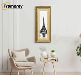 Panorama Gold Photo Frame Dahlia Style Wall Art Frame With Ivory Mount