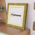 Step Style Square Size Gold Picture Frame With Ivory Mount