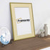 Thin Matt Gold Picture Frames with Ivory Mount