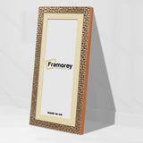 Panoramic Copper Picture Frame Rockstar Wall Art Frame With Ivory Mount