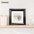 Square Size Brushed Gold Picture Frames With White Mount