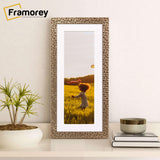 Panoramic Copper Picture Frame Rockstar Wall Art Frame With White Mount