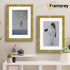 Step Style Gold Picture Frame Wall Art Poster Frame With White Mount
