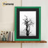 Antique Style Green Picture Frame Wall Art Photo Frame With Black Mount