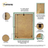 Antique Style Green Picture Frames Wall Art Photo Frame With Ivory Mount