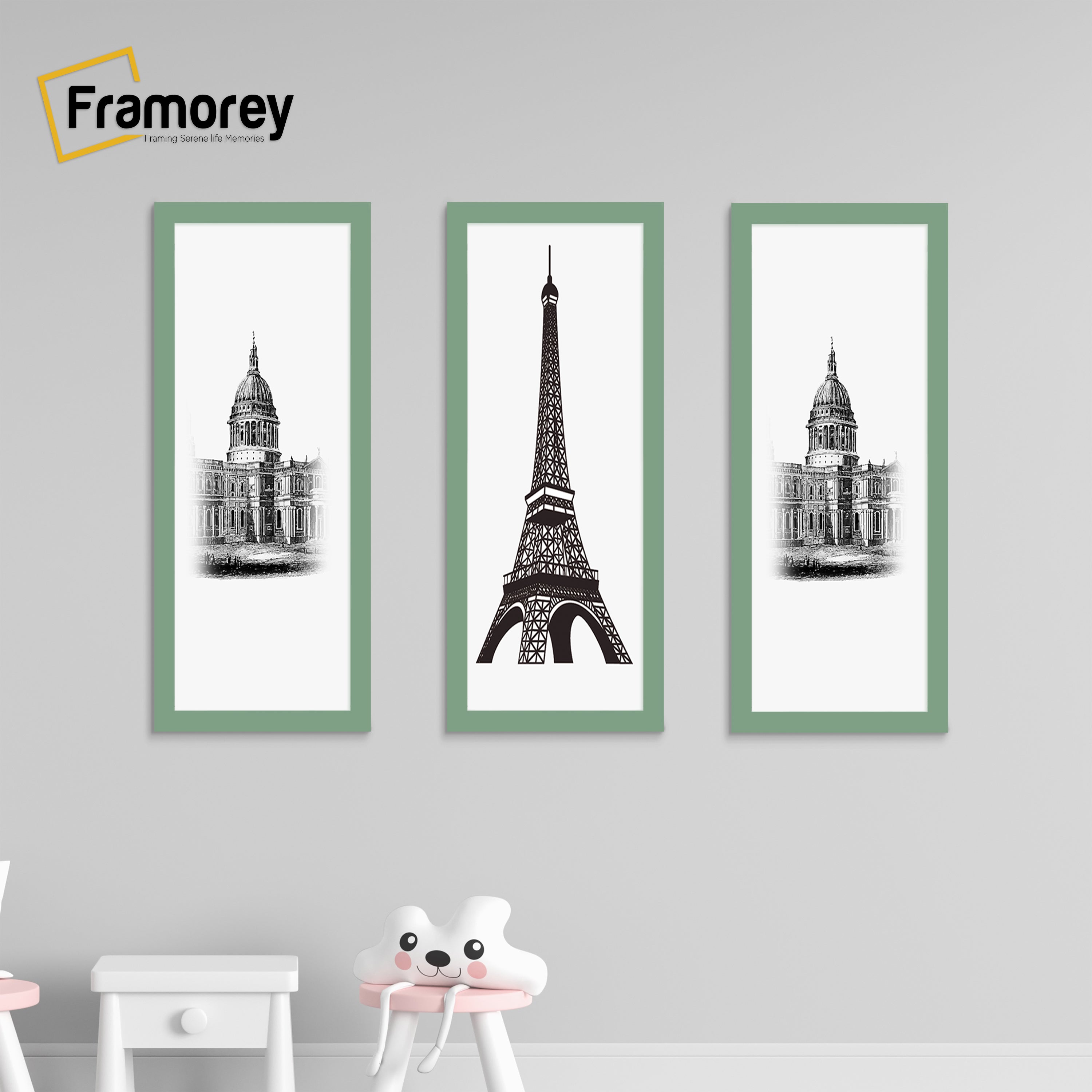 Thin Matt Green Panoramic Picture Frame Poster Frames