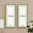 Thin Matt Panoramic Green Picture Frames With Ivory Mount
