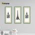 Thin Matt Panoramic Green Picture Frames With Ivory Mount