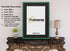 Thin Green Photo Frame With Black Mount Flat Wooden Effect Picture Frame Maxi Art Poster Frames - FRAMOREY