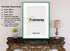 Thin Green Photo Frame With White Mount Flat Wooden Effect Picture Frame Maxi Art Poster Frames - FRAMOREY