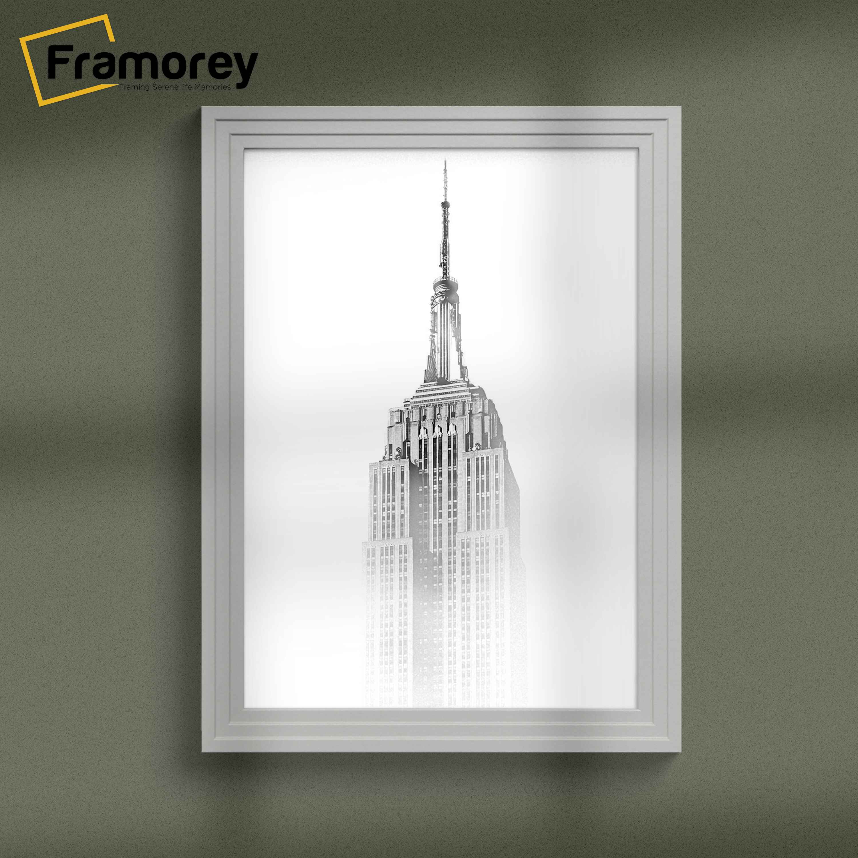 Step Style Grey Picture Frame Wall Art Poster Frame