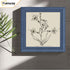 Grey Square Wooden Picture Frame is hanging on a wall 