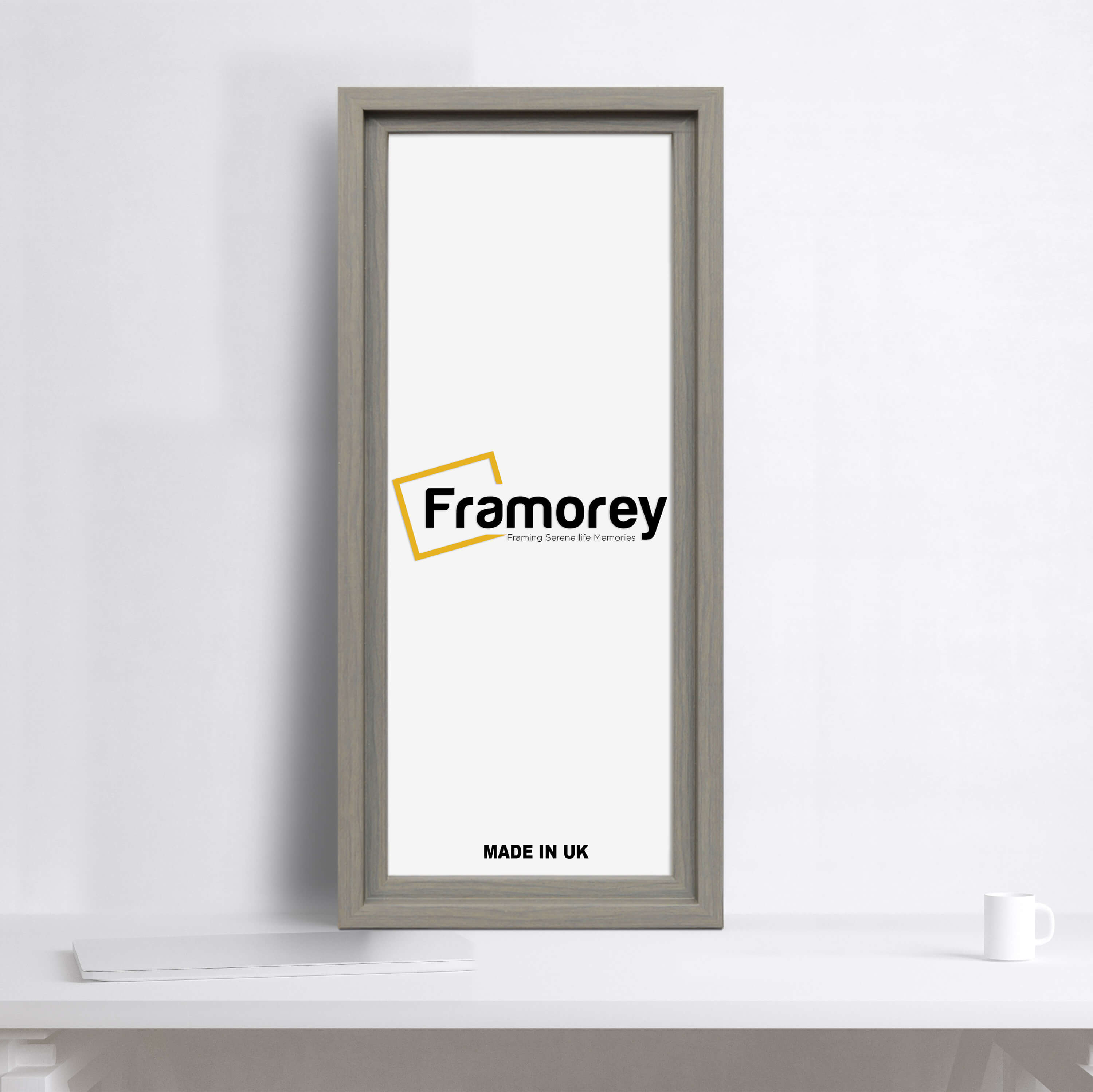 Panorama Style Grey Oslo Photo Frame Panoramic Picture Frames