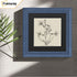 Square Size Grained Grey Picture Frame Fletcher Wood Style With Black Mount