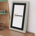 Step Style Grey Picture Frame Wall Art Poster Frame With Black Mount