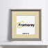 Square Size Grey Oslo Photo Frames Wall Art Frames With Ivory Mount