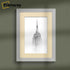 Step Style Grey Picture Frame Wall Art Poster Frame With Ivory Mount