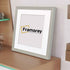 Step Style Square Size Grey Picture Frame With White Mount