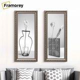 Shabby Chic Effect Panoramic Style Gun Metal Photo Frame Picture Frame