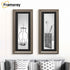 Panoramic Size Gun Metal Picture Frame Shabby Wall Frames With Black Mount