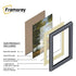 Thin Matt Gold Picture Frames with Ivory Mount