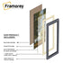 Thin Matt Panoramic Silver Picture Frames With Ivory Mount
